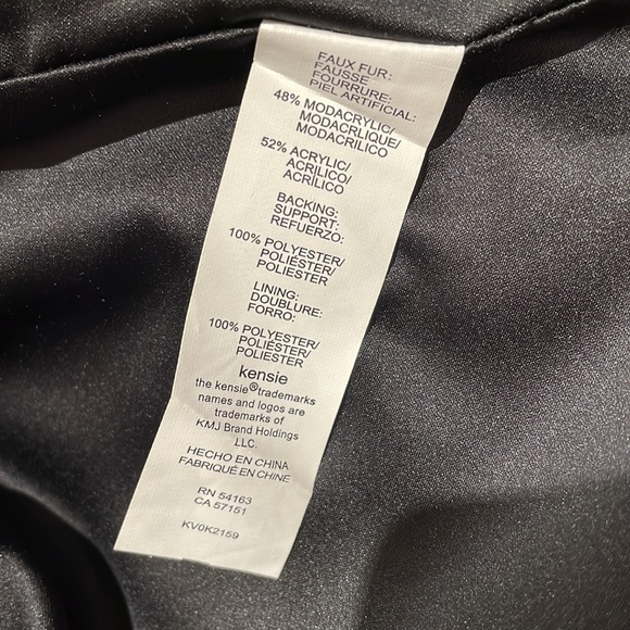 Kensie | NWT Ombré Shaggy Faux Fur Vest - size XL - Picture 7 of 8